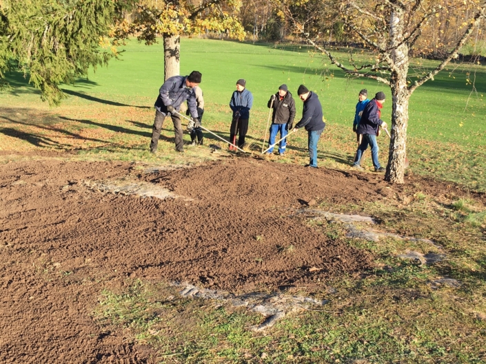Arbete på hål 10 2021-10-18